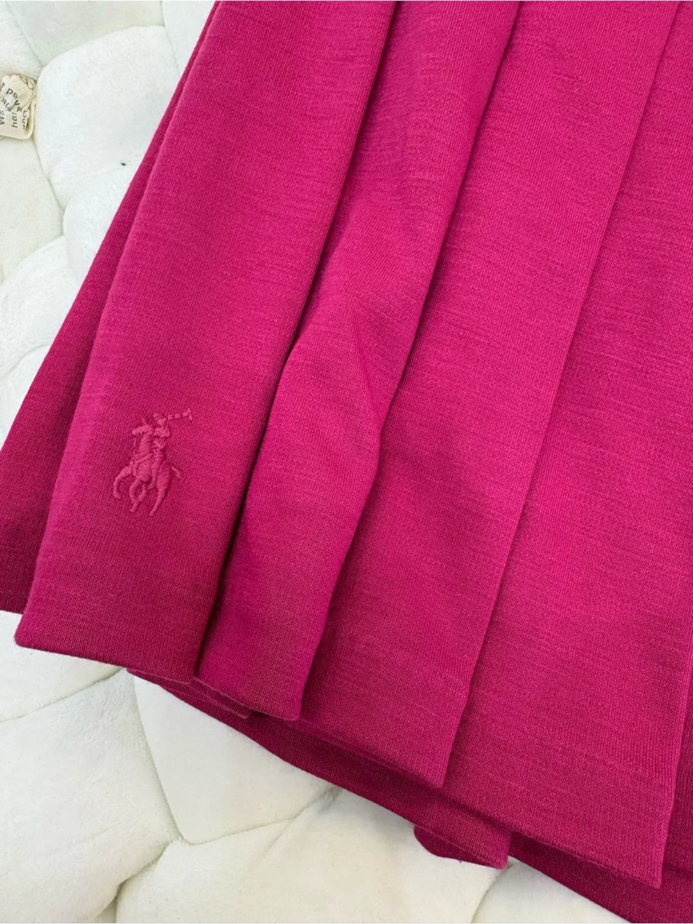 Polo Ralph Lauren Pleated Skirt in Fuchsia Pink